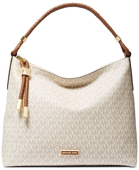 michael kors lexington signature shoulder bag|Lexington Medium Pebbled Leather Shoulder Bag .